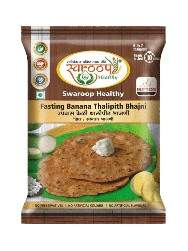 Fasting banana thalipith bhajni Fasting banana thalipith bhajni